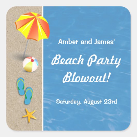 Carré L'été au Sticker Beach Party (Devant)