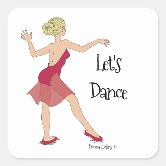 Carré Let's Dance Sticker (Devant)