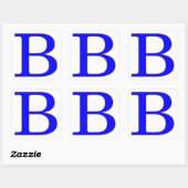 Carré LETTRE BLEUE B Sticker (Feuille)