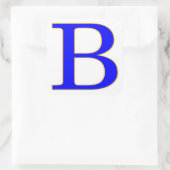 Carré LETTRE BLEUE B Sticker (Sac)