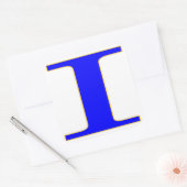 Carré LETTRE BLEUE I Sticker (Enveloppe)
