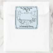 Carré Librairie Sticker Library Dedication N'Importe Qui (Sac)