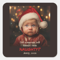 Liste de vilains amusant Photo Sticker de Noël