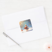 Carré Little Duck Christmas Holiday Sticker (Enveloppe)