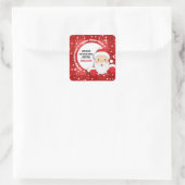 Carré Livraison spéciale du Sticker de Noël du Pôle Nord (Sac)