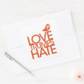 Carré Love Trump Hate Sticker (Enveloppe)