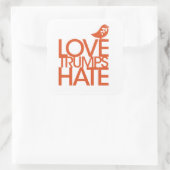Carré Love Trump Hate Sticker (Sac)