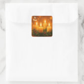 Carré Lovely Candles Christmas Gift Sticker (Sac)