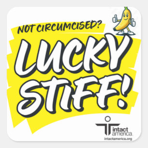 Carré Lucky Stiff — Sticker — Jaune