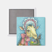 Carré MAGNET EASTER GIRAFFE (Recto/Verso)
