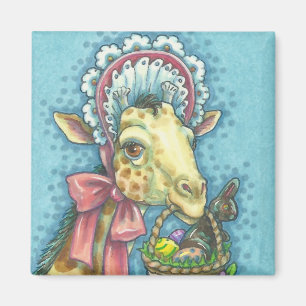 Carré MAGNET EASTER GIRAFFE