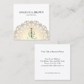 Carré Mandala - Reiki Master avec Carte de visite Chakra (Devant / Derrière)