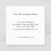 Carré Mandala - Reiki Master avec Carte de visite Chakra (Dos)