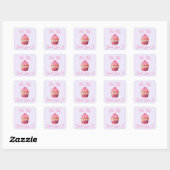 Carré Mangez Mon Sticker Muffin (Feuille)