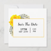 Carré mariage Carte d'invitation Gatefold (Dos)