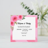 Carré mariage Conception de la carte d'invitation (Debout devant)