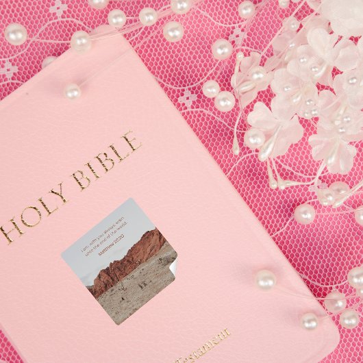 Carré Matthew 28:20 Sticker – Desert Faith Collection