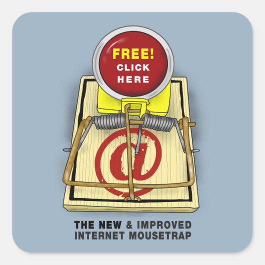 Carré Meilleur Sticker Mousetrap (Devant)