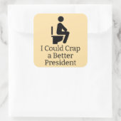 Carré Meilleur Sticker Président (Sac)