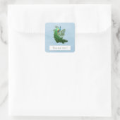 Carré Merci de Peacock | Sticker bleu (Sac)