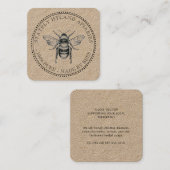 Carré Merci Nos produits Carte de visite apiculture (Devant / Derrière)