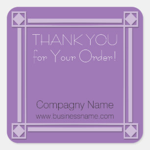 Carré Merci pour votre commande Corporate Sticker