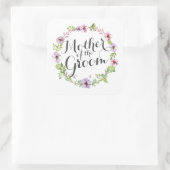 Carré Mère de la chambre Élégant Sticker Wreath Sticker (Sac)