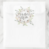 Carré Mère de la mariée Aquarelle Sticker Seal (Sac)