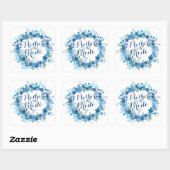 Carré Mère de la mariée Sticker de mariage d'hiver (Feuille)