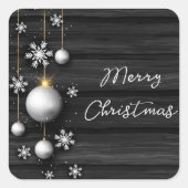 Carré Merry Christmas Sticker (Devant)
