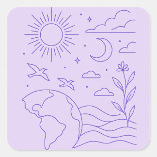 Carré Minimalist Creation Sticker