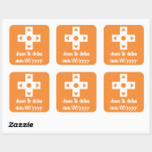 Carré Mode multijoueur dans Sticker orange (Feuille)