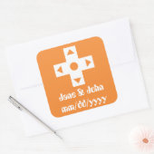 Carré Mode multijoueur dans Sticker orange (Enveloppe)
