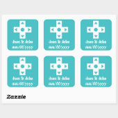 Carré Mode multijoueur dans Sticker Turquoise (Feuille)