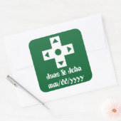 Carré Mode multijoueur dans Sticker vert (Enveloppe)