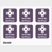 Carré Mode multijoueur dans Sticker violet (Feuille)
