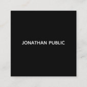 Carré Modèle Carte de visite Professionnel Moderne Simpl (Devant)