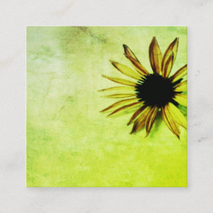 Carré modèle de carte de visite vert printemps