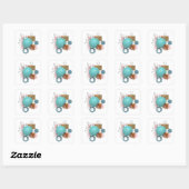 Carré Modern 3D Geometric Shapes Design Sticker (Feuille)