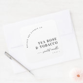 Carré Modern Arch Scented Candle Product Label Sticker  (Enveloppe)