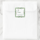 Carré Modern Christmas Round Gift Sticker  (Sac)