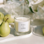 Carré Modern Classic Personalized Names Wedding Sticker<br><div class="desc">Perfect for sealing envelopes,  wedding favors,  gift packaging,  and adding a personalized touch to your celebration.

Part of the "RHEA" Wedding Collection — follow the link on this page to explore all coordinating designs. • Mockups for this design were created using Midjourney AI.</div>