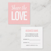 Carré Moderne tendance référencer un ami carte de visite (Devant / Derrière)