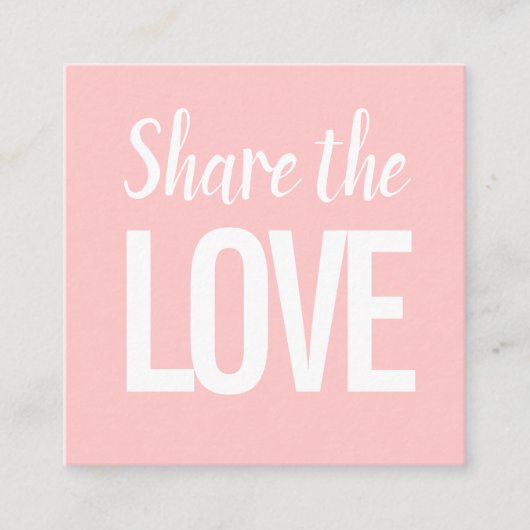 Carré Moderne tendance référencer un ami carte de visite (Devant)