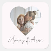 Carré Mommy Custom Name & Photo | Personalized Sticker (Devant)