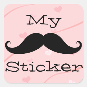 Carré Mon Sticker Moustache