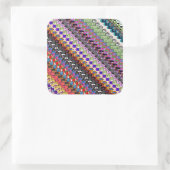 Carré Multicolor Gamer Video Game Cat Pattern Sticker (Sac)