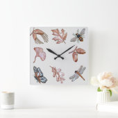 Carré Mur Horloge Nourriture Nature (Maison)