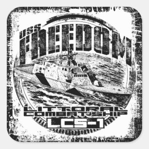 Carré Navire de combat Littoral Freedom Sticker