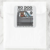 Carré No dog left behind, GSD sticker (Sac)